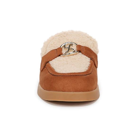 Sam & Libby Shelby Cozy Mule in Chestnut Tan EUC Size 7 - Picture 3 of 12